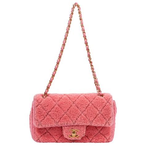 furry pink chanel bag|Chanel fanny pack pink.